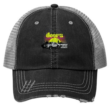 Discover The Doors Riders On The Storm Distressed Trucker Hat