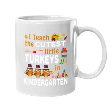 Discover Turkey Kindergarten Teacher Thanksgiving Coffee Mug