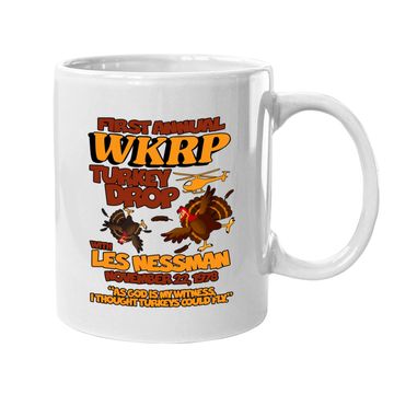 Discover Thanksgiving 1st Annual Wkrp Turkey Drop Coffee Mug