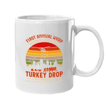 Discover First Annual Wkrp Thanksgiving Day Turkey Drop Coffee Mug