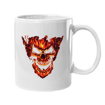 Discover Fire Flame Skull Awesome New Coffee Mug