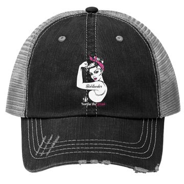 Discover Bartender Costume Female Trucker Hat