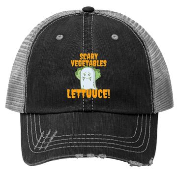 Discover Cute Halloween Vegetable Lord Lettuce Classic Trucker Hat