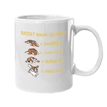 Discover Basset Hound Security Coffee Mug