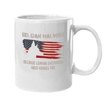 Discover Belgian Malinois American Flag Coffee Mug