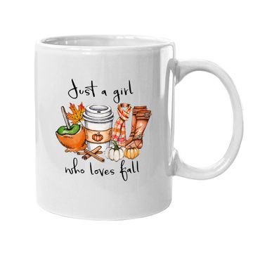 Discover Just A Girl Who Loves Fall Hello Autumn Coffee Mug