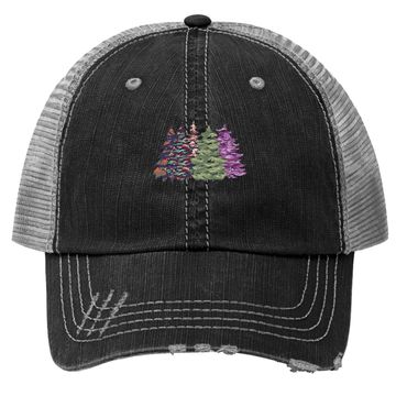 Discover Camouflage Christmas Trees Trucker Hat