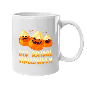 Discover Old School Halloween Candy Corn Coffee Mug