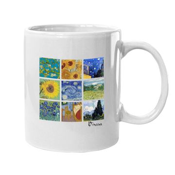 Discover Van Gogh Paintings Sunflowers, Starry Night Coffee Mug