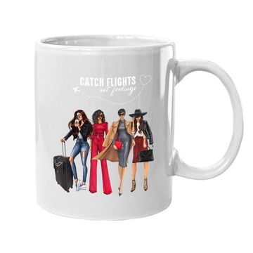 Discover Catch Flights Not Feelings Summer Vacation Coffee Mug