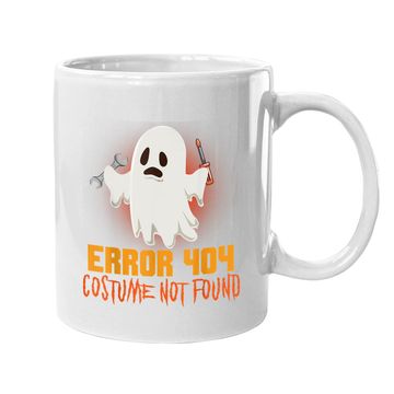 Discover Ghost Halloween Error 404 Costume Not Found Coffee Mug