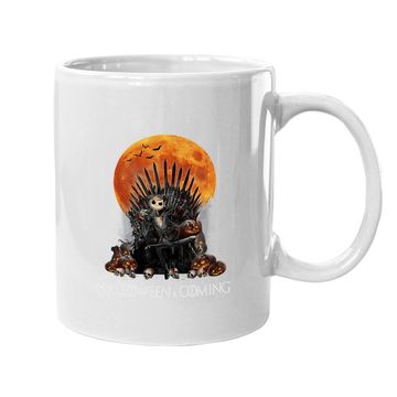 Discover Halloween Is Coming Coffee Mug Jack Skellington Skull Lovers Coffee Mug