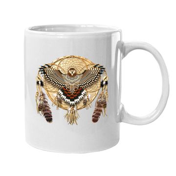 Discover Red-tail Hawk Dreamcatcher Mandala Classic Coffee Mug
