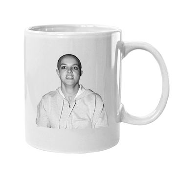Discover Bald Britney Spears Shaved Head Coffee Mug