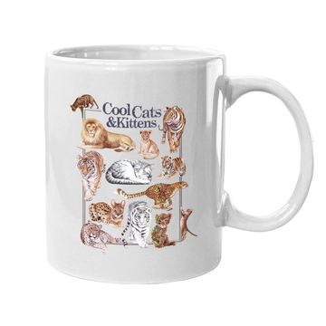 Discover Cool Cats & Kittens White Graphic Coffee Mug