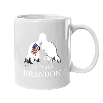 Discover Let's Go Brandon Us Flag Bigfoot Coffee Mug