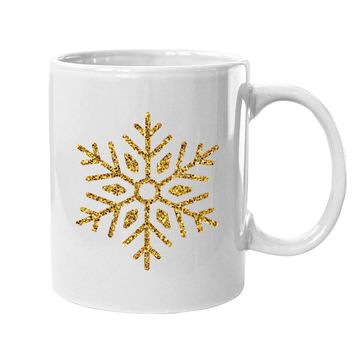 Discover Gold Snowflakes Coffee Mug