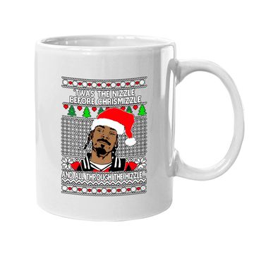 Discover Snoop Dogg 'twas The Nizzle Before Chrismizzle Ugly Christmas Coffee Mug
