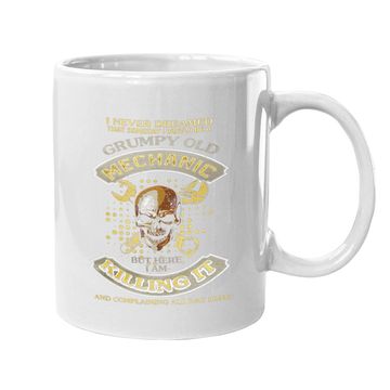 Discover I Am A Grumpy Old Mechanic Coffee.  mug