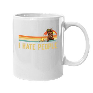 Discover Bear Camping Coffee.  mug I Hate People Bear Drinking Outdoor Lover Coffee.  mug