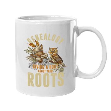 Discover Genealogist Genealogy Owl Lover Roots Ancestry Gift Coffee.  mug