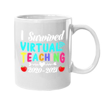 Discover I Survived Virtual Teaching End Of Year Teacher 2020 2021 Coffee  mug