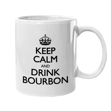 Discover Keep Calm And Drink Bourbon Coffee Mug
