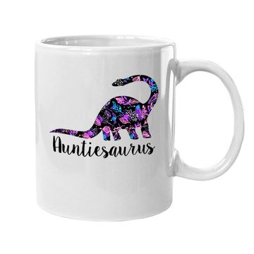Discover Auntiesaurus Coffee Mug Funny Gift For Aunt Cute Graphic Dinosaur Top