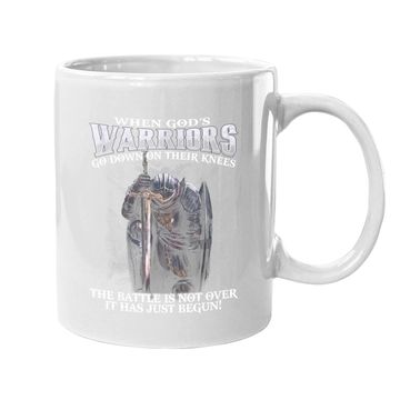 Discover When God Is Warriors Go Down On Their Knees Coffee Mug