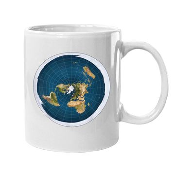Discover Map Of The Flat Earth Coffee Mug