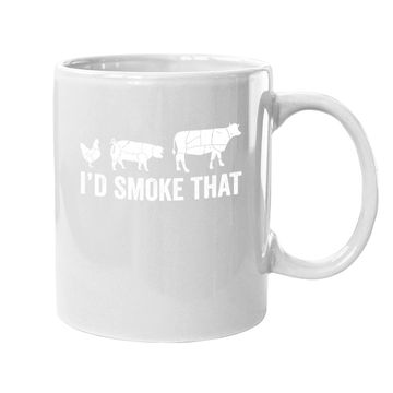 Discover I'd Smoke That Fun Bbq Smoker Chef Coffee Mug