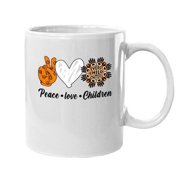 Discover Every Child Matters Coffee Mug Peace Love Children