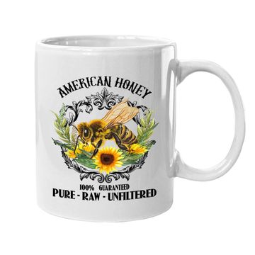 Discover American Honey Bee Funny Beekeeping Gift For Beekeeper Coffee Mug