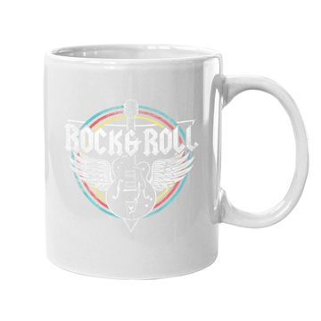 Discover Rock & Roll Guitar Wings Music Coffee Mug
