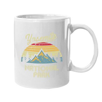 Discover Vintage Retro Yosemite National Park Mountain Coffee Mug