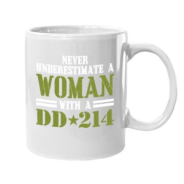 Discover Never Underestimate A With Dd 214 Veterans Day Coffee Mug