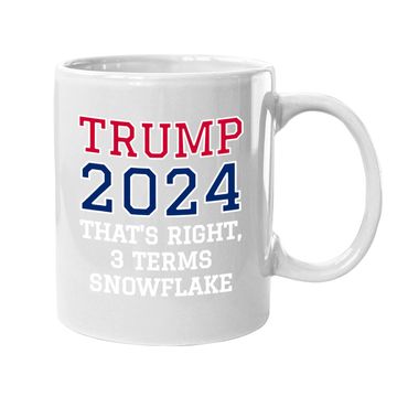 Discover Trump Snowflake Red White & Blue Coffee Mug