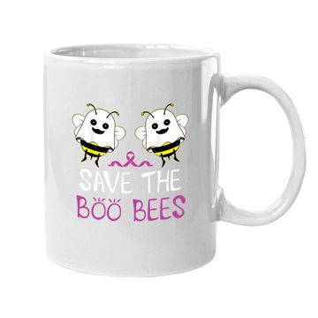 Discover Save The Boo Bees Coffee Mug Breast Cancer Awareness Halloween Coffee Mug