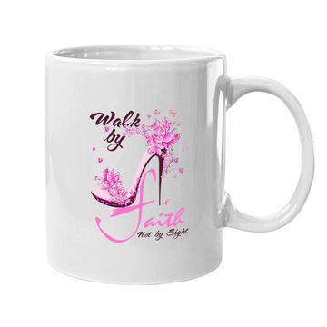 Discover Walk By Faith Not By Sight 2 Corinthians 5:7 Bible Verse Coffee Mug