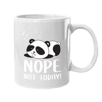 Discover Nope Not Today Sleeping Cute Panda Lazy Chilling Funny Quote Coffee Mug