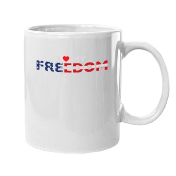 Discover Patriotic I Love My Freedom Coffee Mug
