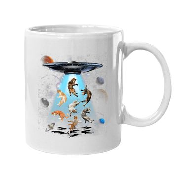 Discover Galaxy Cat Ufo Coffee Mug