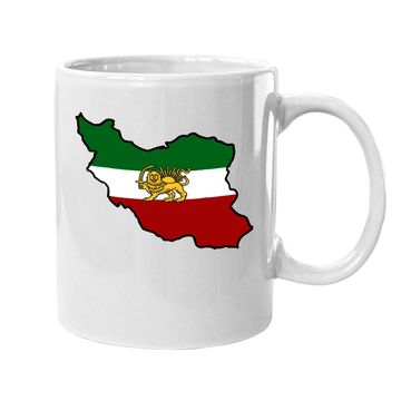 Discover Iran Flag With Lion Coffee Mug