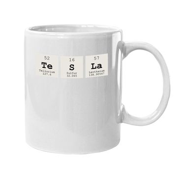 Discover Periodic Table Tesla Coffee Mug