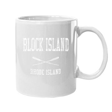 Discover Block Island Rhode Island Ri Vintage Nautical Coffee Mug