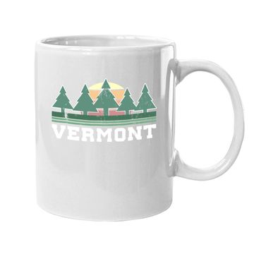 Discover Vermont Coffee Mug Retro Vintage Coffee Mug
