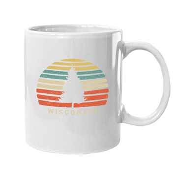 Discover Retro Sunset Wisconsin Coffee Mug