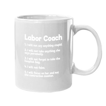 Discover Labor Coach Expecting Dad Rules Papa Coffee Mug