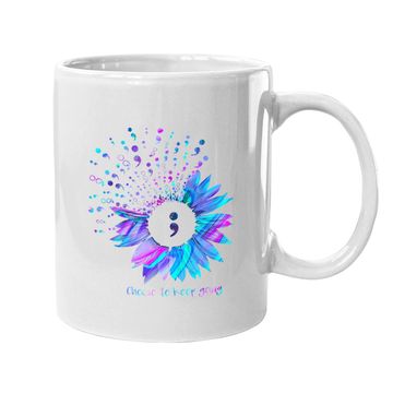 Discover Suicide Prevention Awareness Choose To Keep Going Sunflower Coffee Mug