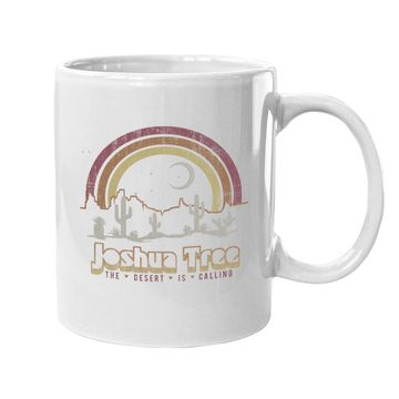 Discover Joshua Tree Desert Rainbow Vintage Retro Outdoors Coffee Mug